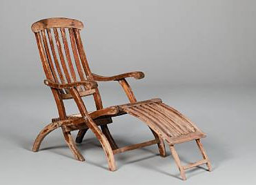 Artifacts from the Titanic - deck chair